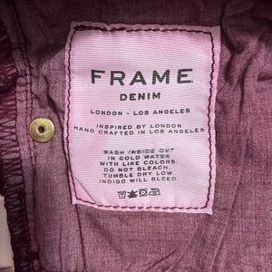 FRAME Denim Le Skinny de Jeanne Jeans — maroon/burgundy